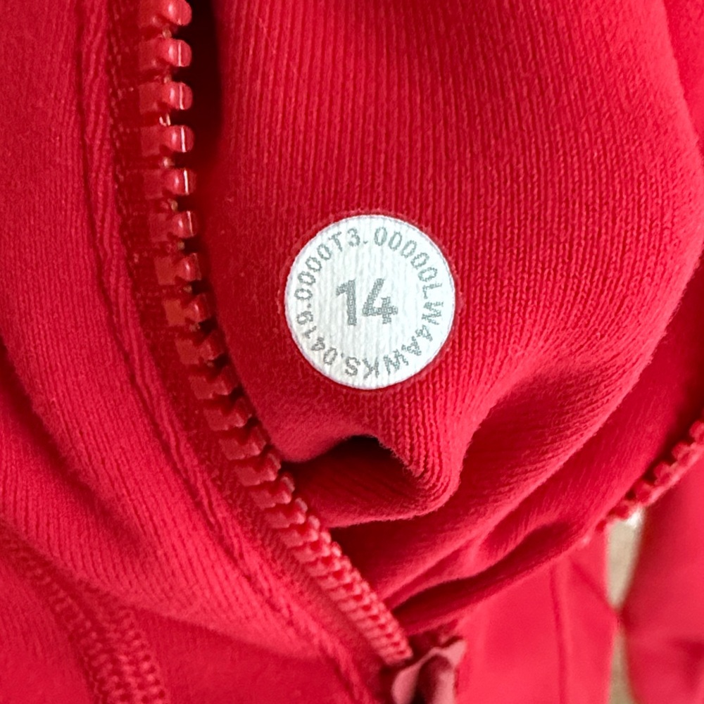 LULULEMON DEFINE JACKET DARK RED sz 14 EUC - Picture 8 of 8
